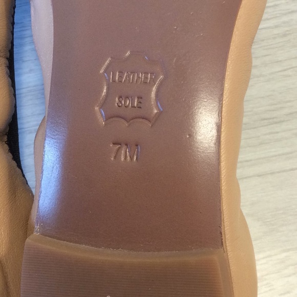 Tory Burch Tan Travel Leather Ballet Slipper Flats - Picture 9 of 16